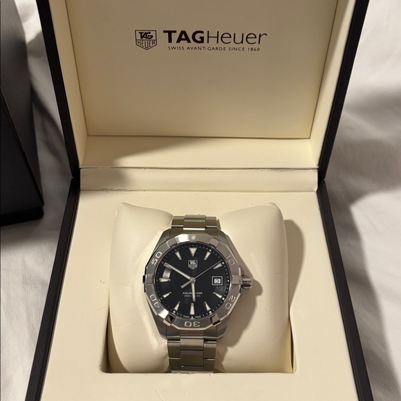 Tag Heuer Other - Tag Heuer Aquaracer Silver and Black Watch